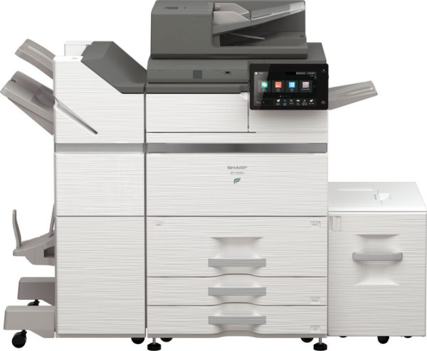 The Sharp BP-70M90 A3 Black and White Photocopier MFP is a fast, high volume A3 black and white departmental MFP that delivers professional finishing