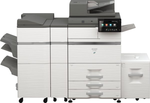 The Sharp BP-70M90 A3 Black and White Photocopier MFP is a fast, high volume A3 black and white departmental MFP that delivers professional finishing