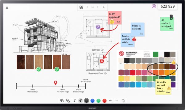 Sharp NEC PN-LA862 Touchscreen Interactive Display